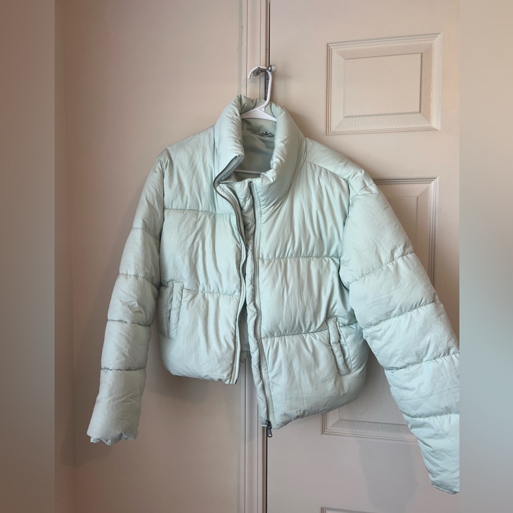 Roolee Sky Blue Puffer Jacket